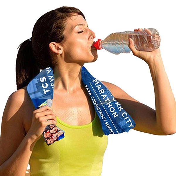 12" x 32" polyester cooling towel that activates with water.... from ASI 62660 Innovation Line