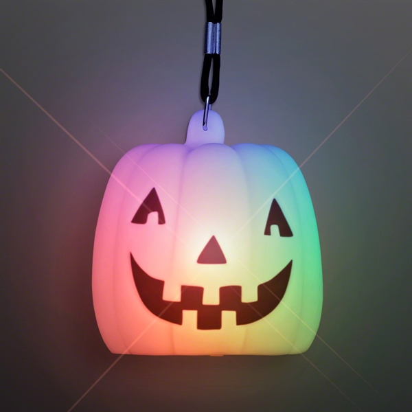 Color Change Deco Pumpkin Light Necklace; Blank Pricing... from ASI 34194 ALightPromos