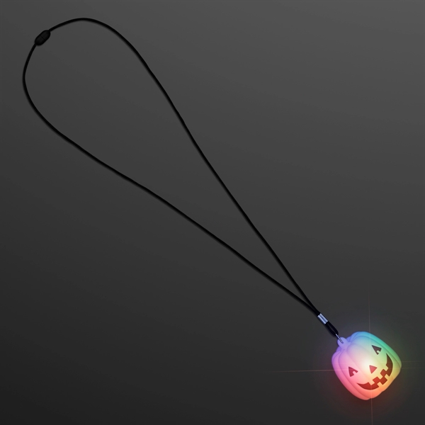 Color Change Deco Pumpkin Light Necklace; Blank Pricing... from ASI 34194 ALightPromos