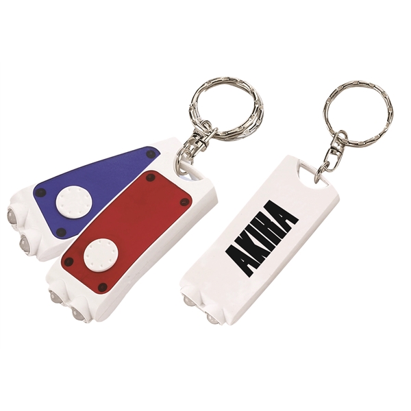 2-tone rectangular LED flight light with a keyring.... from ASI 57956 Graphco line
