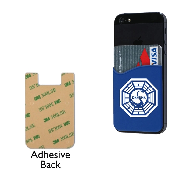 Silicone card sleeve featuring an adhesive back.... from ASI 57956 Graphco line