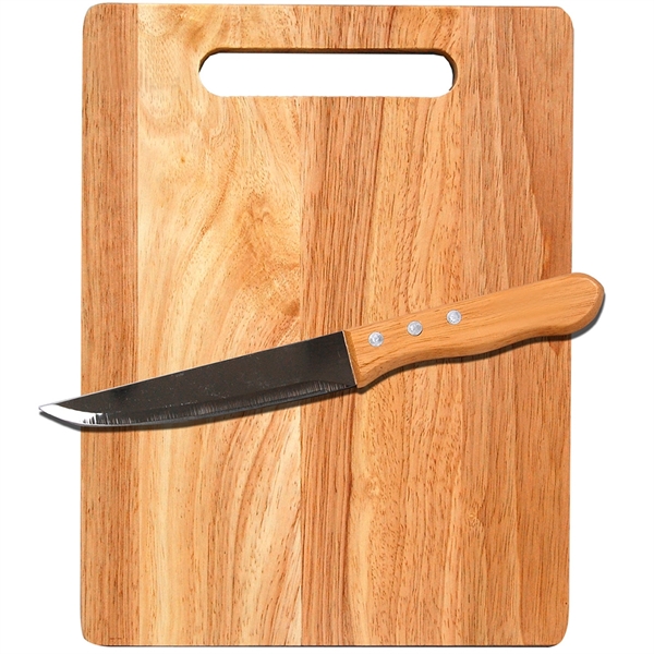 Kitchen set that features a wooden cutting board and utility knife... from ASI 73010 Natico Originals Inc / Natico Originals