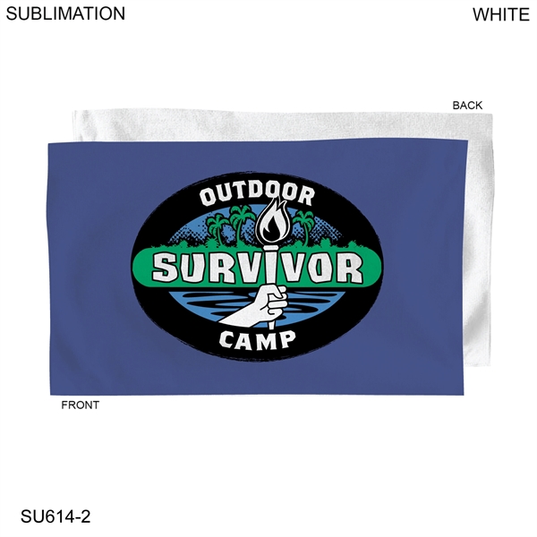 Survivor" Themed Sublimated Microfiber Sports hand towel, 15"x25"... from ASI 53509 FIEL-Fairdeal Import & Export / FIEL