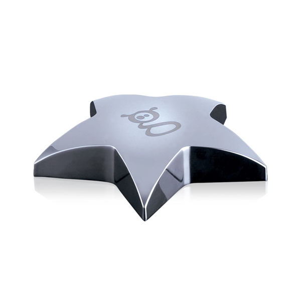 Opulent, dazzling 4-inch star paperweight in 3 metallic finishes.... from ASI 84592 St Regis Group / St Regis