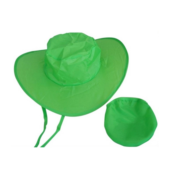 Foldable cowboy hat with pouch and free air shipping to 1... from ASI 37218 Athena Promo (tm)
