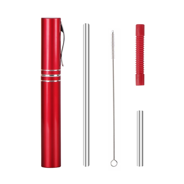 Collapsible straw and brush set... from ASI 98766 Yanlee Trading Co Ltd / Delite Promotional Products
