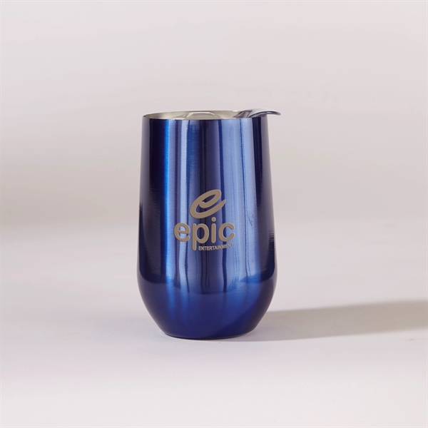 16 oz. stainless steel double wall insulated wine cup with spill-proof... from ASI 68507 The Magnet Group / Perfect Line