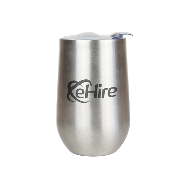16 oz. stainless steel double wall insulated wine cup with spill-proof... from ASI 68507 The Magnet Group / Perfect Line