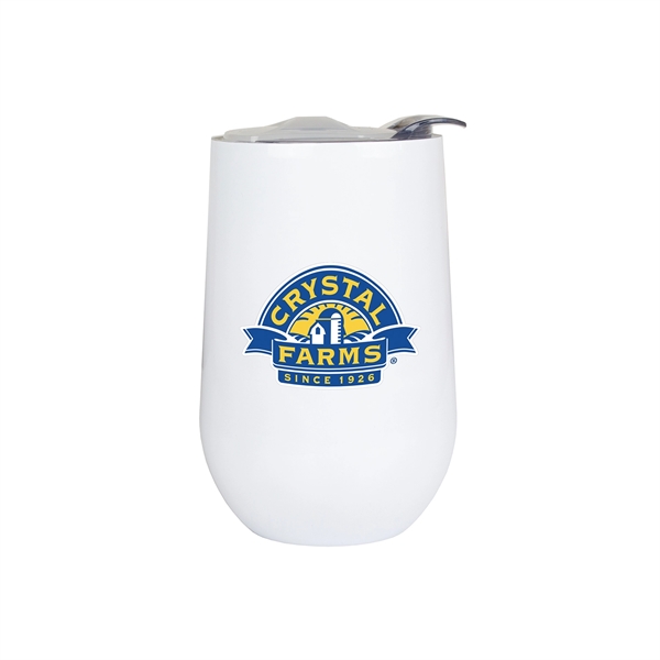 16 oz. stainless steel double wall insulated wine cup with spill-proof... from ASI 68507 The Magnet Group / Perfect Line