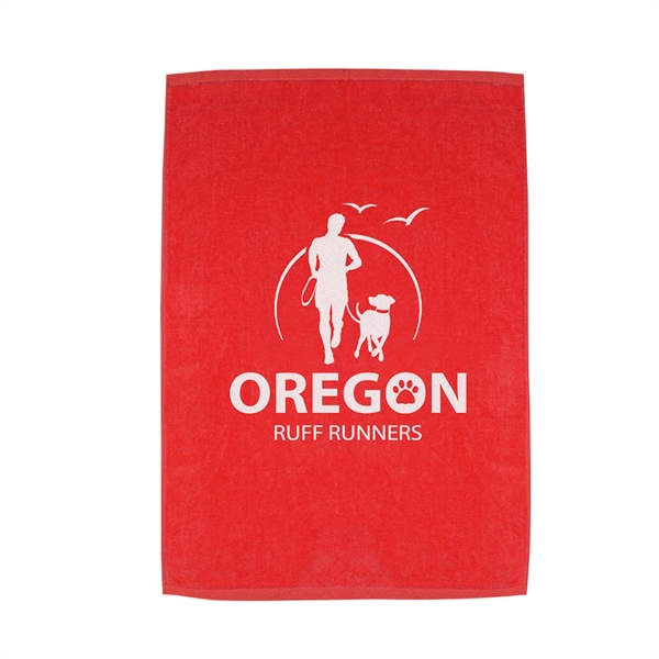 25" x 16" ultra soft dobby hem cotton sports towel.... from ASI 68507 The Magnet Group
