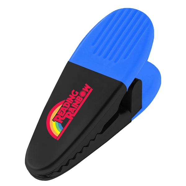 Brightly-colored neon power clip with customizable logo.... from ASI 68507 The Magnet Group / Innovations by Magnet™