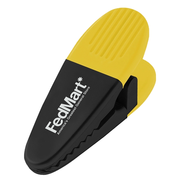 Brightly-colored neon power clip with customizable logo.... from ASI 68507 The Magnet Group / Innovations by Magnet™