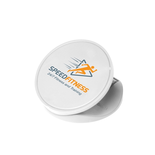 Handy cell or smart phone holder with robot-like legs inside.... from ASI 68507 The Magnet Group / Innovations by Magnet™