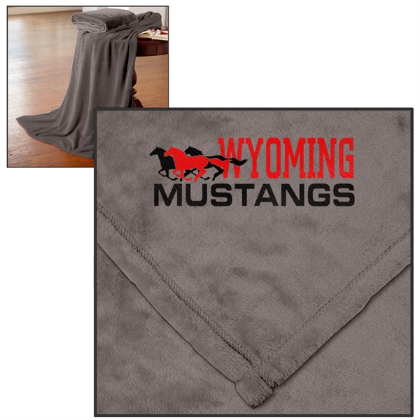 60" x 72" oversized hypoallergenic anti-pill 100% polyester blanket.... from ASI 68507 The Magnet Group / The Bag Factory®