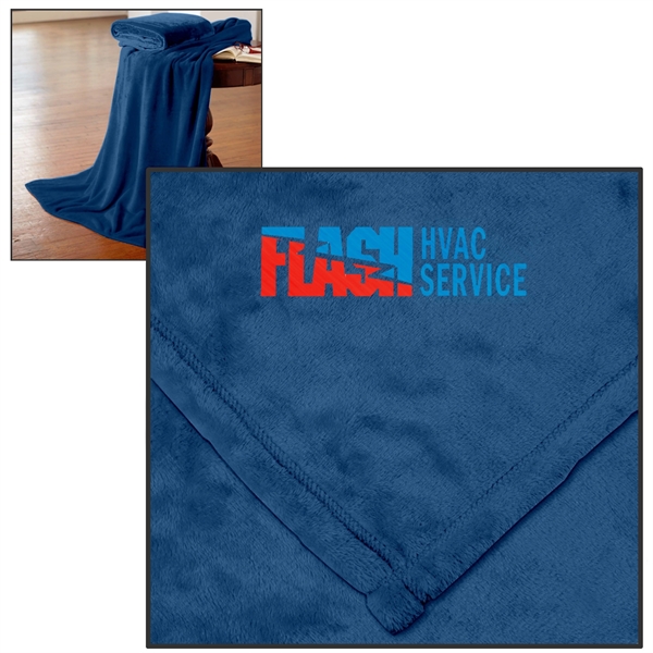 60" x 72" oversized hypoallergenic anti-pill 100% polyester blanket.... from ASI 68507 The Magnet Group / The Bag Factory®