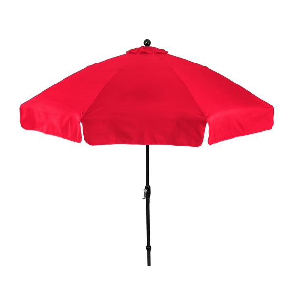 Market umbrella with 9' arc, 8 panel configuration, black powder coated... from ASI 76730 Peerless Umbrella Co Inc