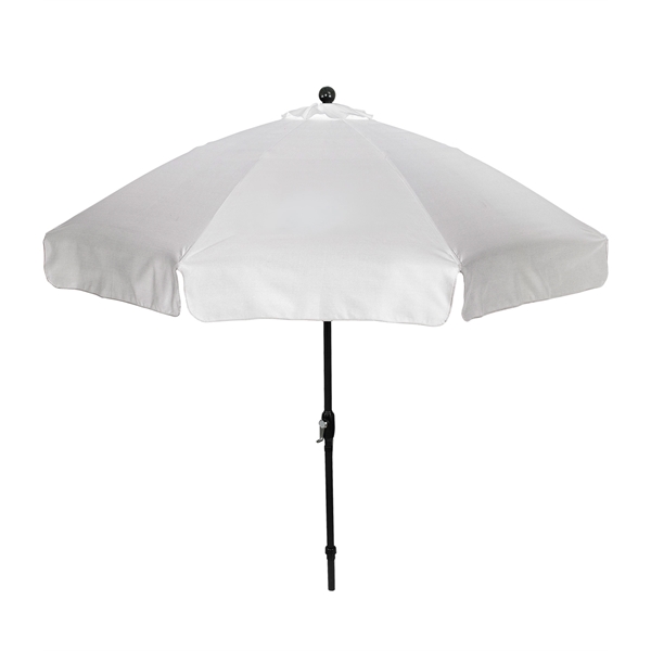 Market umbrella with 9' arc, 8 panel configuration, black powder coated... from ASI 76730 Peerless Umbrella Co Inc