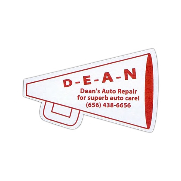 Four Color Process - Megaphone shaped sports magnet, 2 1/8" x... from ASI 68507 The Magnet Group