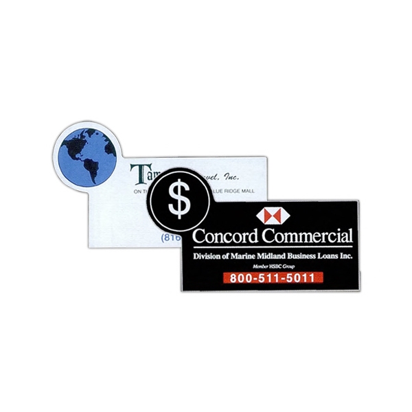 Four Color Process - Stock magnet with circle shape in corner.... from ASI 68507 The Magnet Group