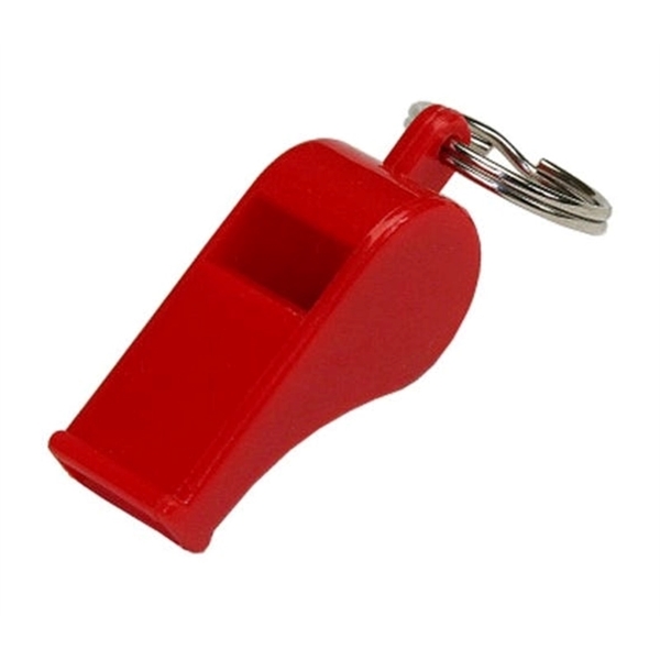 Whistle plastic keychain + 1 color 1 location pad print imprint... from ASI 37218 Athena Promo (tm)