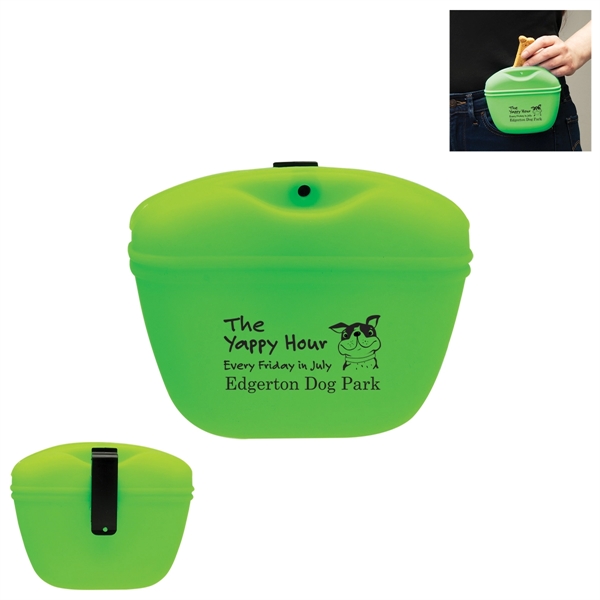 Pet treat pouch made of silicone.... from ASI 62190 Illini