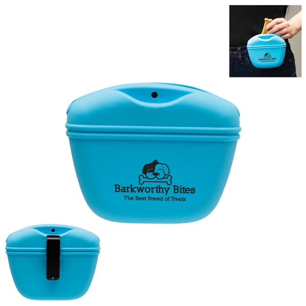 Pet treat pouch made of silicone.... from ASI 62190 Illini