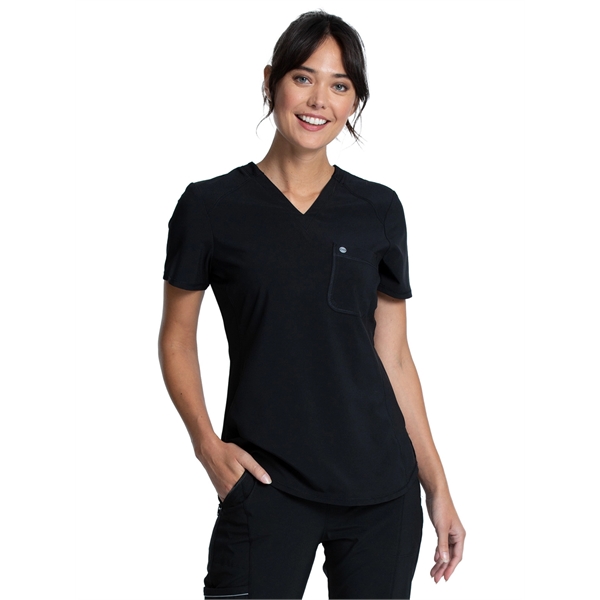 Cherokee Infinity Women's V-Neck Chest Pocket Top... from ASI 86018 Scrub Authority / Uniform Stores