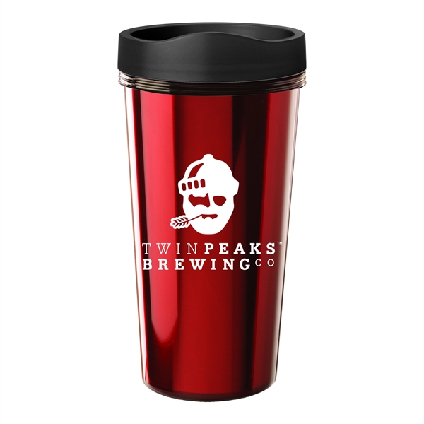 16 oz. Travel mug with metallic foil insert. Made in the... from ASI 80060 VisionUSA