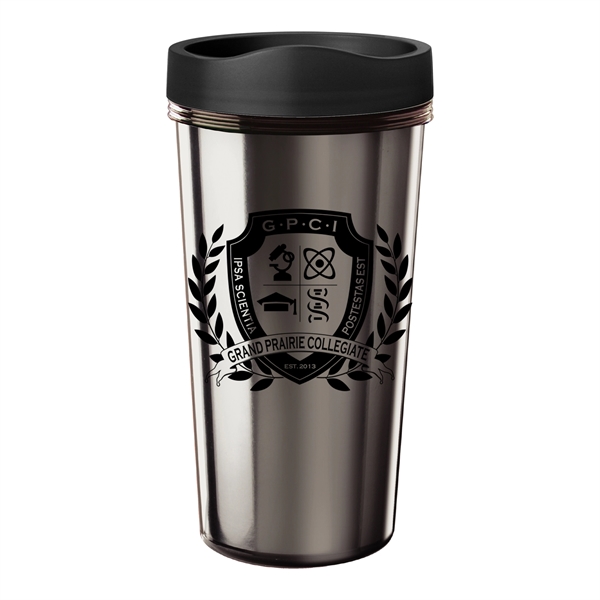 16 oz. Travel mug with metallic foil insert. Made in the... from ASI 80060 VisionUSA
