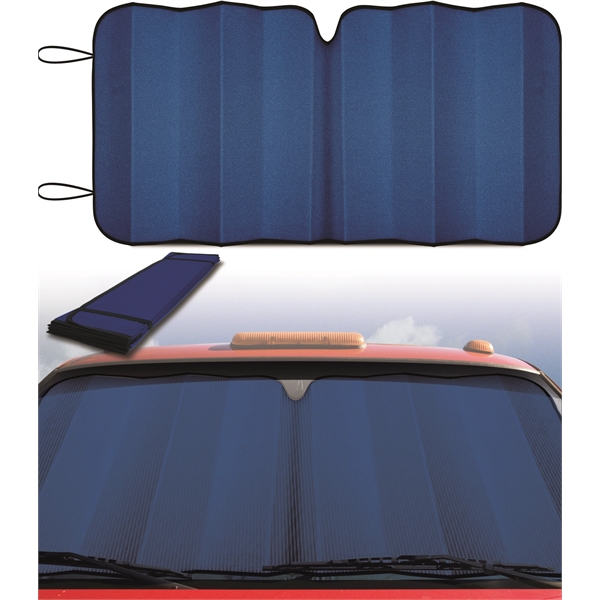 Accordion BLUE reflective X-large size sun shade for trucks and vans... from ASI 37586 Auto-Sun-shade/Intertek