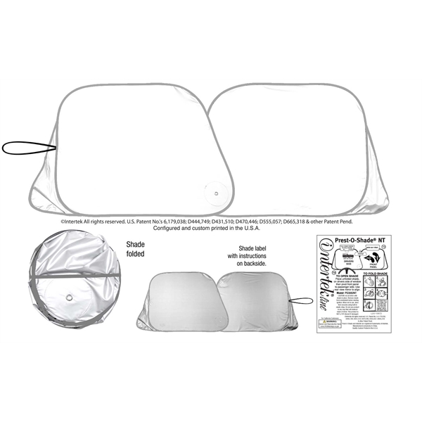 Engineered semi truck tractor trailer shade of size 30" x 82".... from ASI 37586 Auto-Sun-shade/Intertek