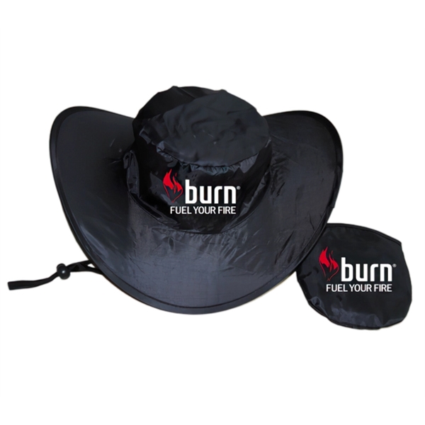 Foldable cowboy hat with pouch and free air shipping to 1... from ASI 37218 Athena Promo (tm)