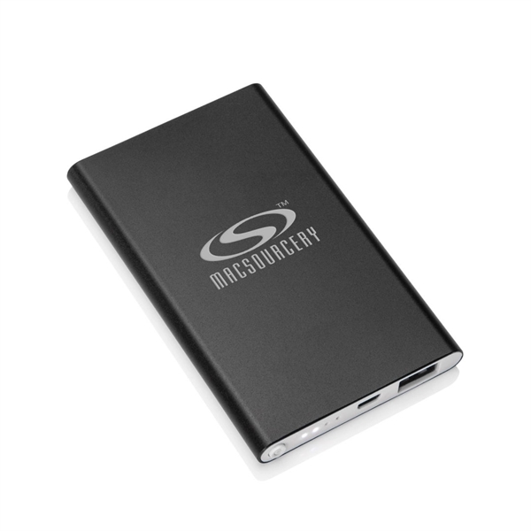 Sleek and Slim Aluminum power bank with single USB output and... from ASI 84592 St Regis Group