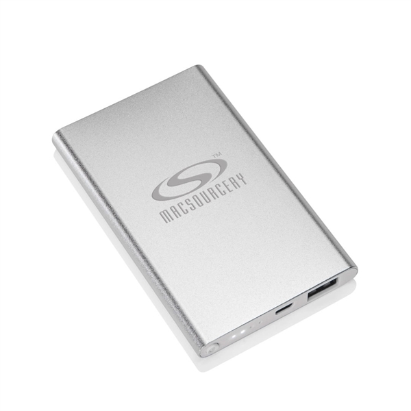 Sleek and Slim Aluminum power bank with single USB output and... from ASI 84592 St Regis Group