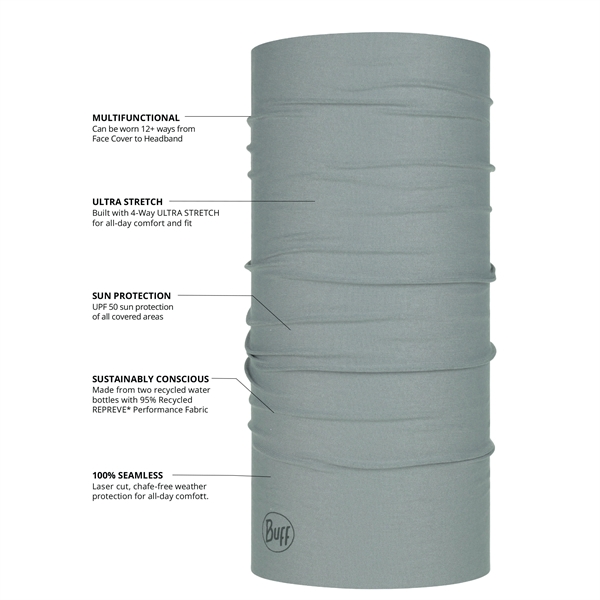 Buf® stretch Repreve® fabric reusable multi-use gaiter with UPF50 material.... from ASI 88060 Snugz/USA Inc / Sweda®