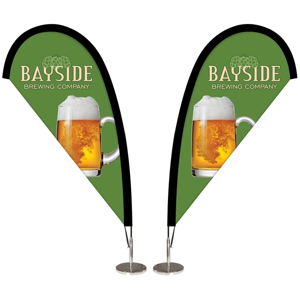 15" x 29" Double Sided Desktop Teardrop Banner... from ASI 80228 Quinn