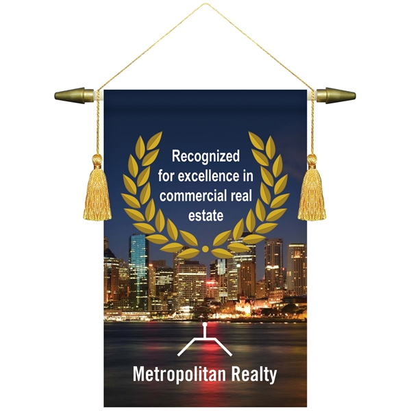 8" x 12" Custom Digitally Printed Podium Banner Straight Bottom without... from ASI 80228 Quinn