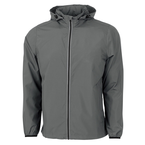 Full-zip reflective, water-resistant jacket with removable hood, made from 100% Softex... from ASI 44620 Charles River Apparel