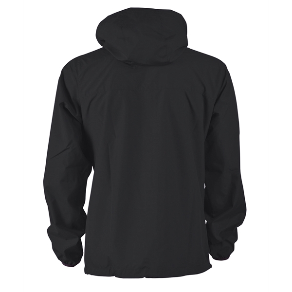 Full-zip reflective, water-resistant jacket with removable hood, made from 100% Softex... from ASI 44620 Charles River Apparel