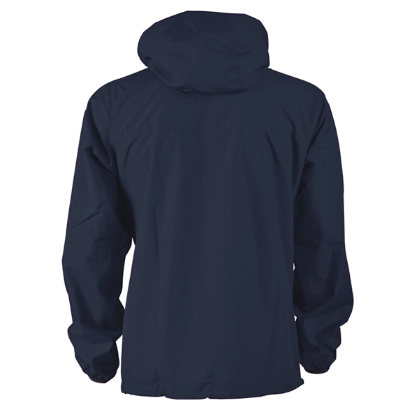 Full-zip reflective, water-resistant jacket with removable hood, made from 100% Softex... from ASI 44620 Charles River Apparel