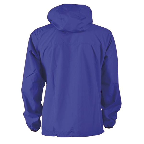 Full-zip reflective, water-resistant jacket with removable hood, made from 100% Softex... from ASI 44620 Charles River Apparel