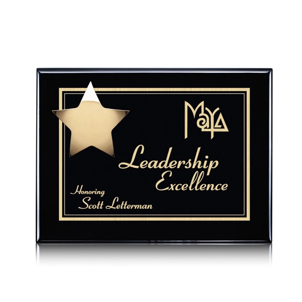 Plaque - Black/Gold.... from ASI 84592 St Regis Group / St Regis