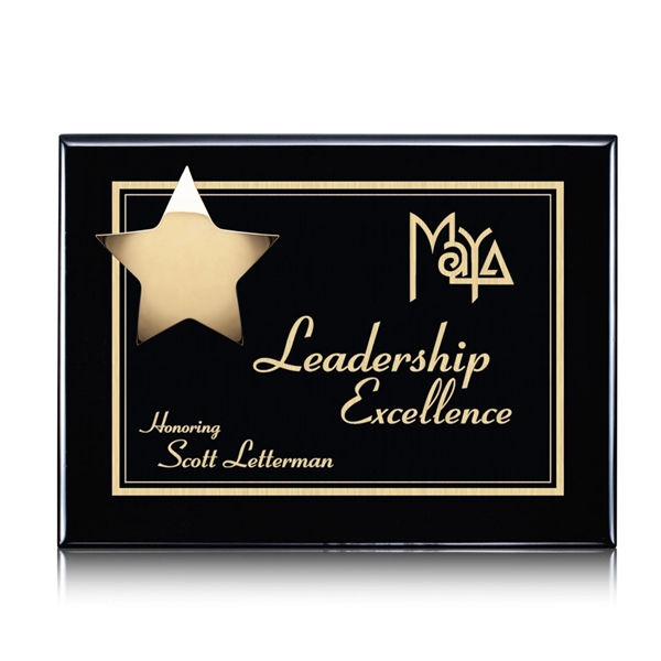 Plaque - Black/Gold.... from ASI 84592 St Regis Group / St Regis