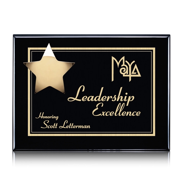 Plaque - Black/Gold.... from ASI 84592 St Regis Group / St Regis