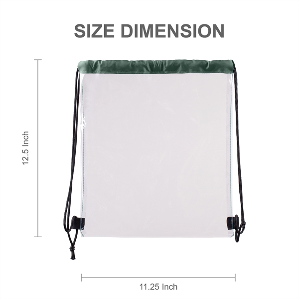 Clear Waterproof Stadium Drawstring Backpack... from ASI 39820 Opusline (Benmex)