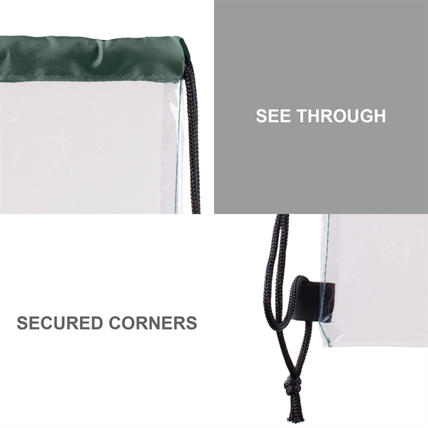 Clear Waterproof Stadium Drawstring Backpack... from ASI 39820 Opusline (Benmex)