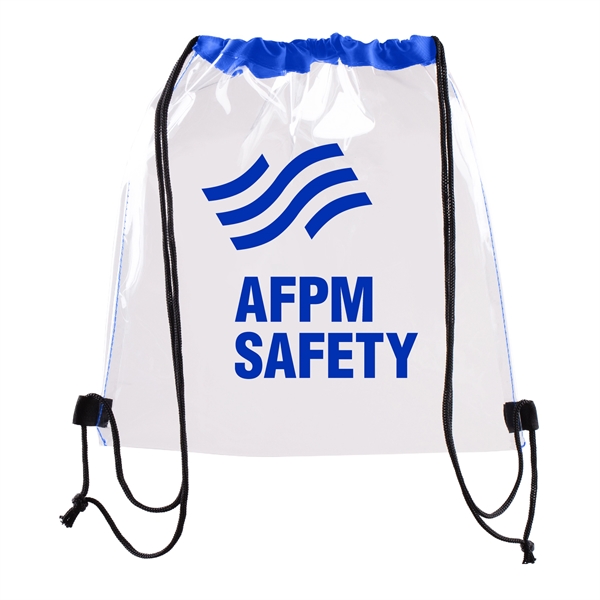 Clear Waterproof Stadium Drawstring Backpack... from ASI 39820 Opusline (Benmex)
