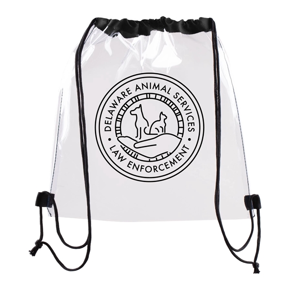 Clear Waterproof Stadium Drawstring Backpack... from ASI 39820 Opusline (Benmex)