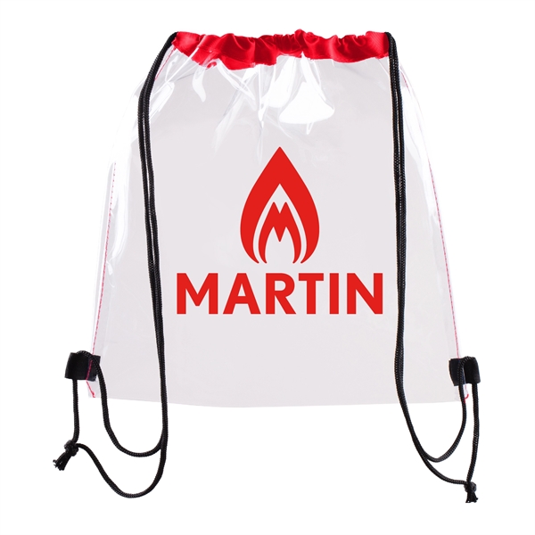 Clear Waterproof Stadium Drawstring Backpack... from ASI 39820 Opusline (Benmex)