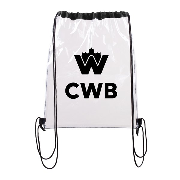 Large Clear Waterproof Stadium Drawstring Backpack... from ASI 39820 Opusline (Benmex)
